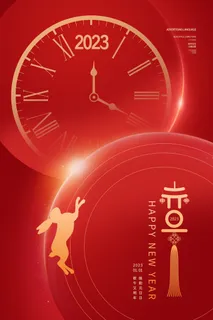 元旦2023兔年