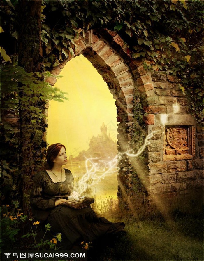 欧式梦幻仙境魔女图片创意图片