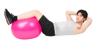 瑜伽人物免扣png