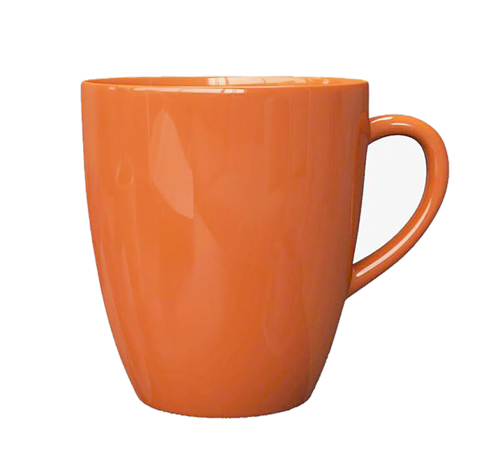 免扣 素材 杯子 橙色