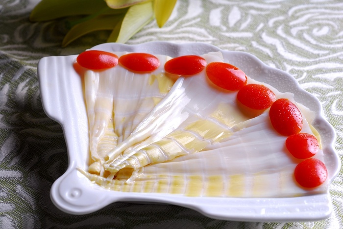 素笋片火锅配菜美食设计素材