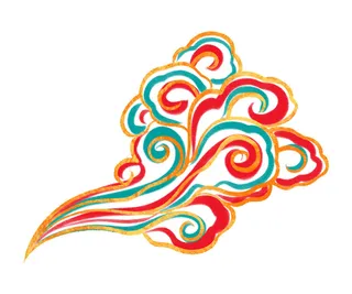 中国风中式国潮敦煌云纹祥云插画图案云朵云彩元素PSDAI设计素材