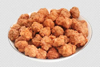 干炸丸子免扣素材