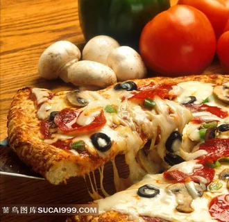 美味诱人的披萨饼美食