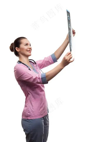 正在检查造影的女医生高清图片