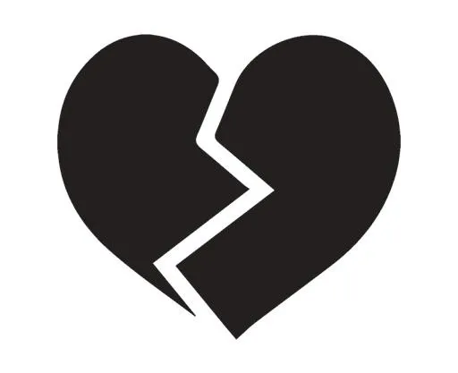 破碎的心 PNG免抠(800x653)