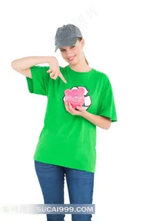 存钱小猪系列 - 美女和可爱的小猪钱罐