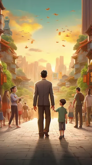 父亲 父亲节 温馨 坚强 爱护 关怀 教育 快乐 幸福 父爱