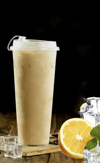 柠檬冻奶茶图片