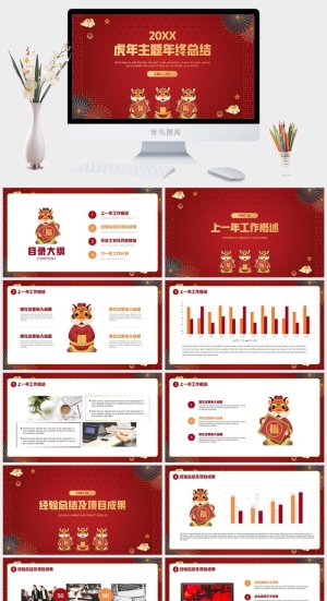 虎年主题年终总结模板.pptx预览图