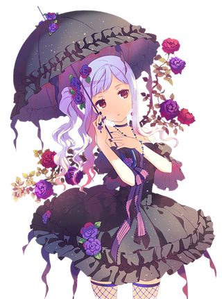 Lolita女孩素材人物卡通简笔