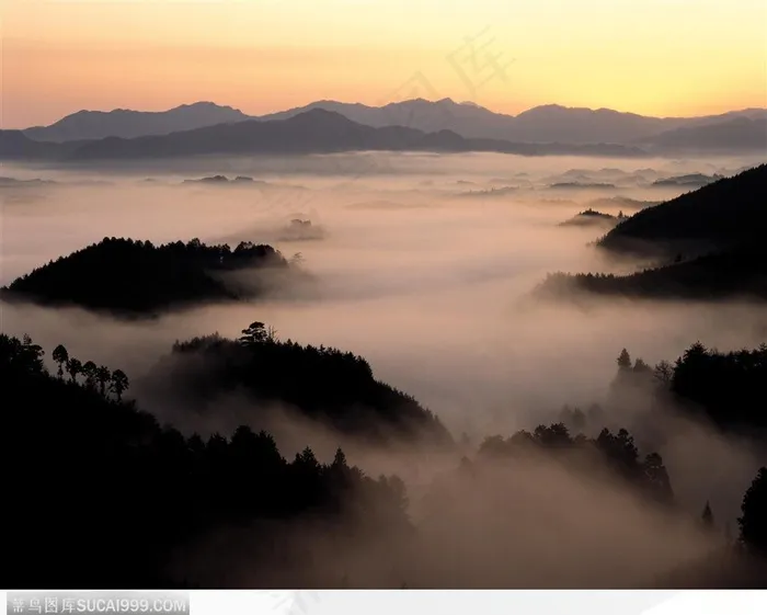 迷人霞光-飘渺的云彩