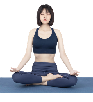 瑜伽人物免扣png