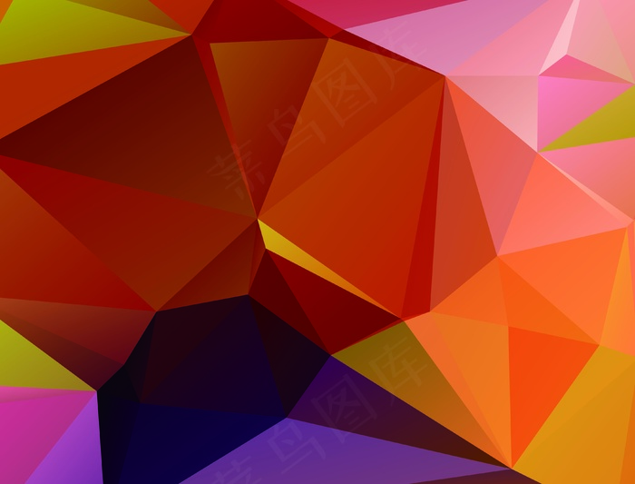 炫彩几何图形背景 几何艺术设计 多边形背景图片