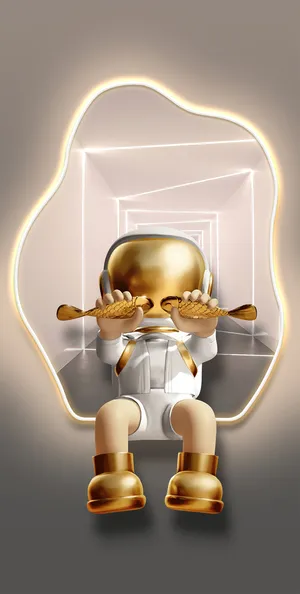 暴力熊玄关装饰画