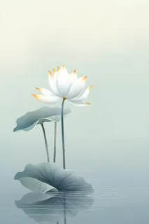 淡雅荷花国风绿色背景 淡雅荷花国风绿色背景