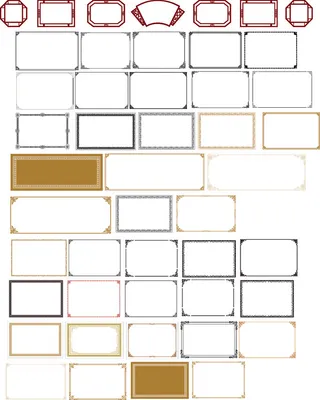 花边  边框 轮廓 扇形 大全