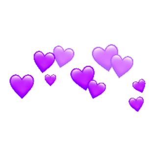 紫色爱心情人节
