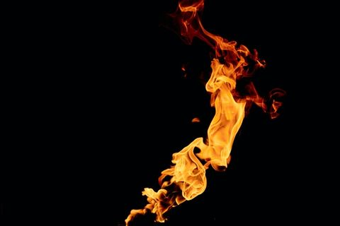 火焰火的燃烧瞬间火的自然状态