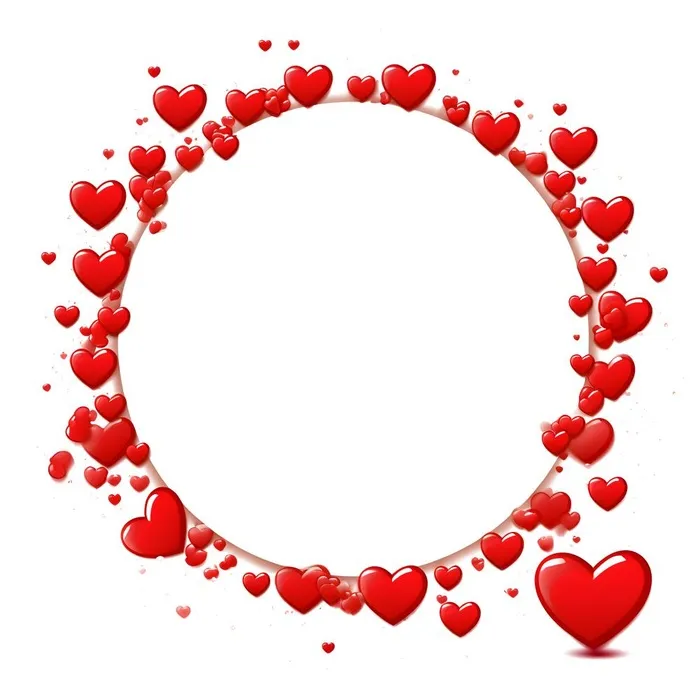 爱心边框免抠