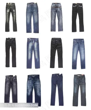 牛仔裤裤装款式图