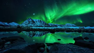 极光星空天空摄影自然风光