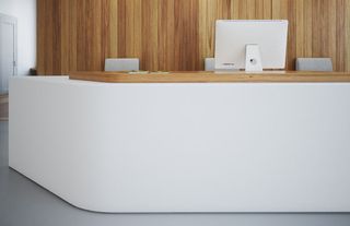 公司柜台白色样机