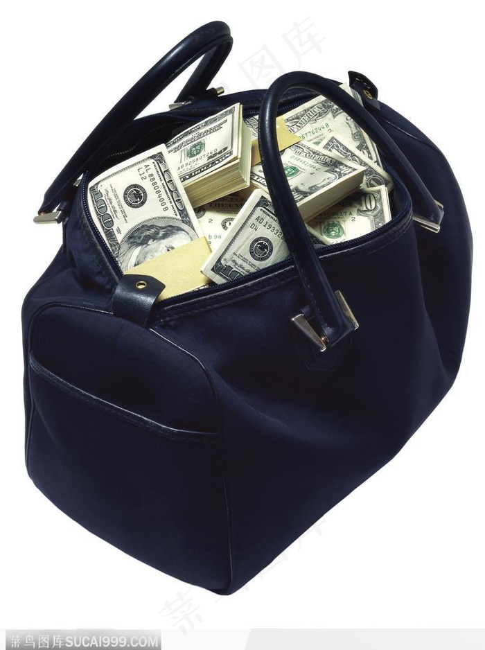 办公用品-装满钱的袋子