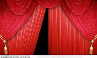 舞台会场红色绸缎幕布 幕帐