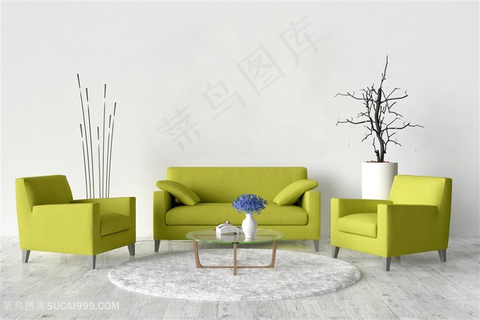 软装效果精美沙发高清图