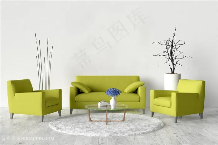 软装效果精美沙发高清图