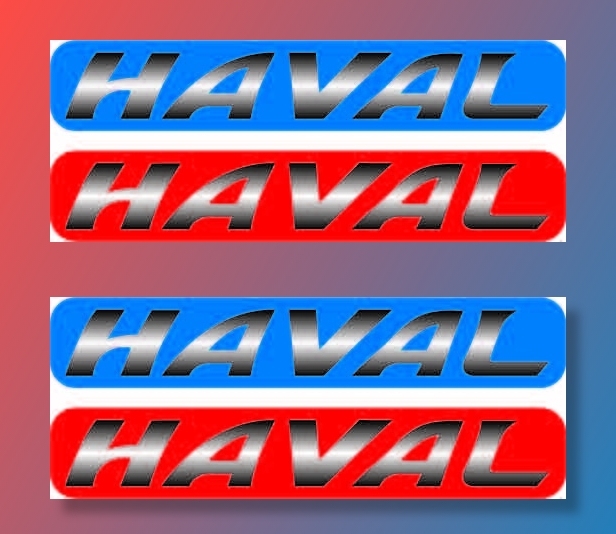 哈弗车标 红蓝标