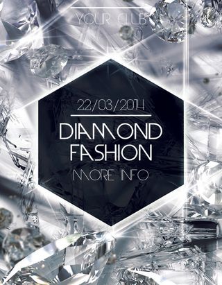 科技感多边形海报模板