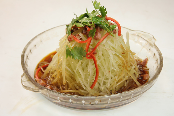 腊肠炝鲜笋  10元 (1)