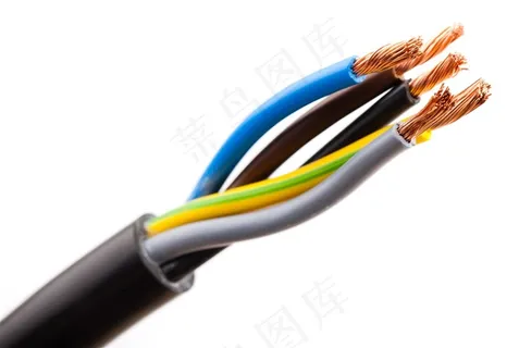 塑料包裹的电线高清图片