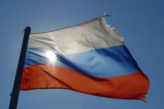 俄罗斯国旗飘扬图片