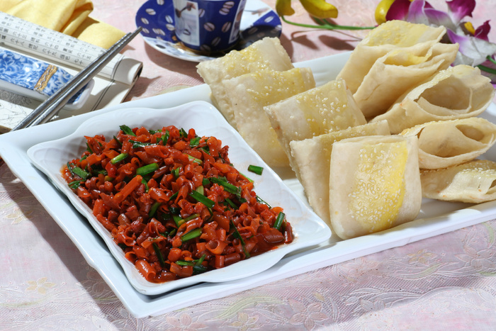 口袋肉沫炒海肠