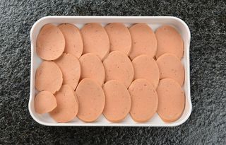 火锅菜品配菜火腿香肠片