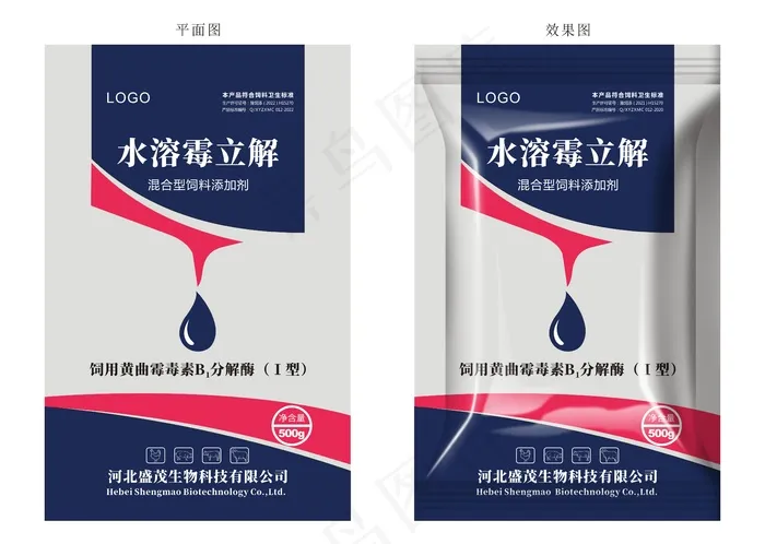 兽药包装设计cdr矢量模版下载