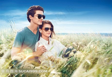 暴龙眼镜情侣模特