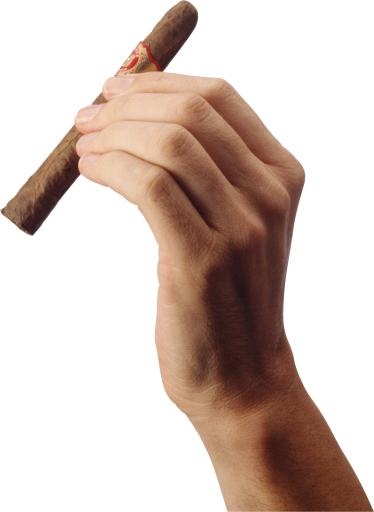 手拿香烟 PNG免抠