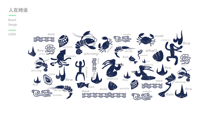 平面 海洋 店铺 海报