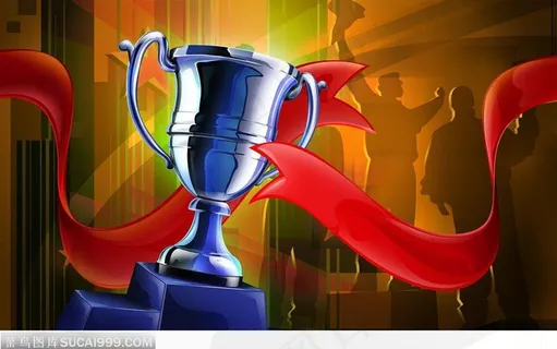 冠军的银质奖杯和红色绸带 冠军的银质奖杯和红色绸带