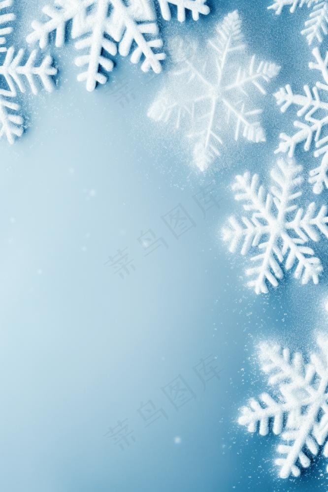 简约雪花大雪背景(896x1344)