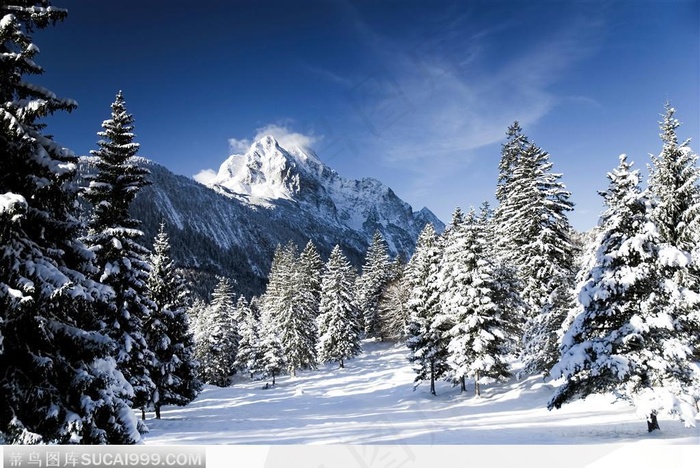 超美雪景高清电脑壁纸素材