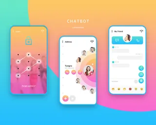UI多页面包装展示手机APP交互界面样机长图概念PSD设计模板