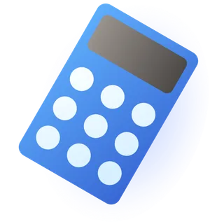 简笔画学习用品计算器