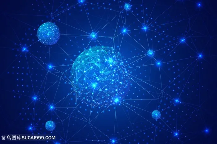 蓝色科技网络技术电子商务化背景