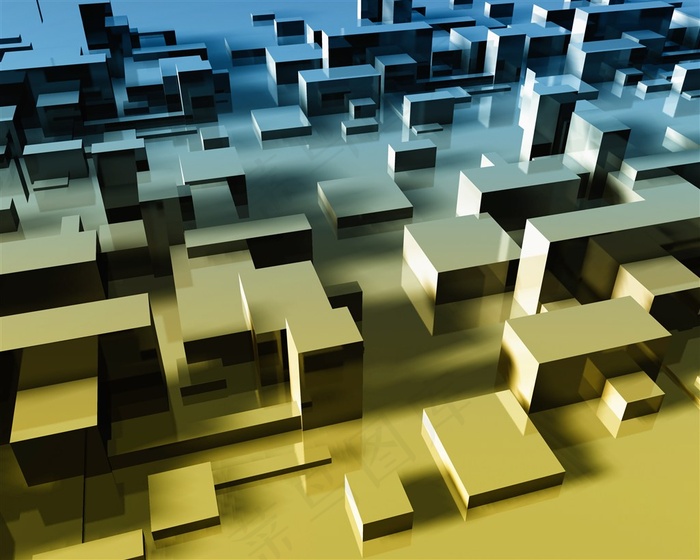 3d立体方块背景