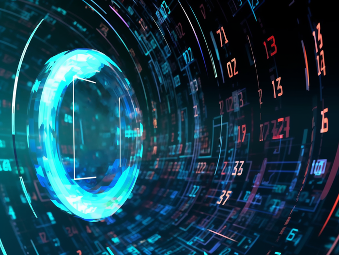 宇宙星空三维数码地球数字发光光圈构图世界网络大数据抽象背景